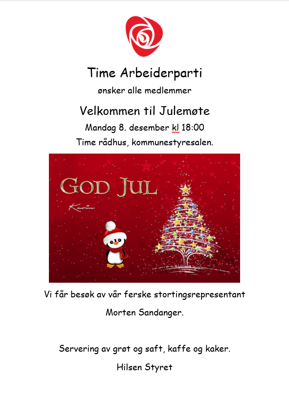 Invitasjon medlemsmøte julemøte 2025