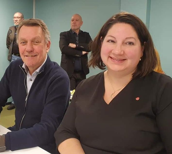 ordfører Gunnar Wilhelmsen og Tone Marie Myklevoll, leder av KOBY, Tromsø kommune og Arbeiderpartiet