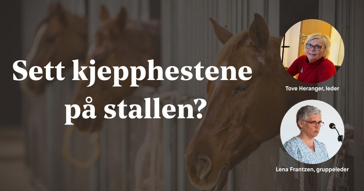 Sett kjepphestene på stallen