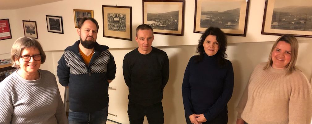 Nytt styre i Fitjar AP 2021, Frå venstre: Angunn Bårdesen, Kjell Skogsrud, Johan Arre Olsen, Kjerstin Nøtland og Ida Marlen Havn