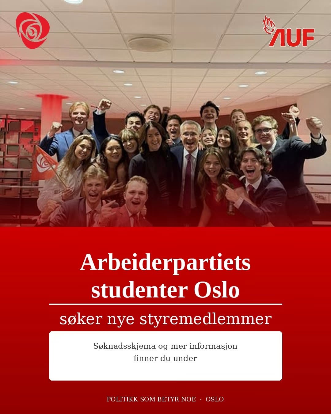 Valgseier smaker fantastisk og nå trenger vi deg i styret