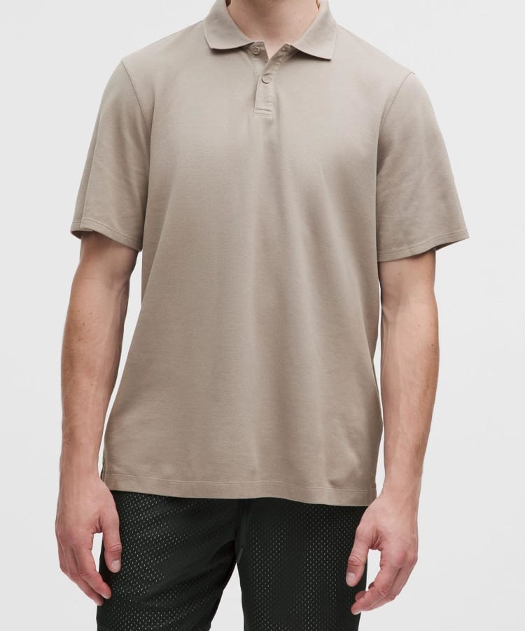 Cotton Pique Short-Sleeve Polo Shirt - Resale