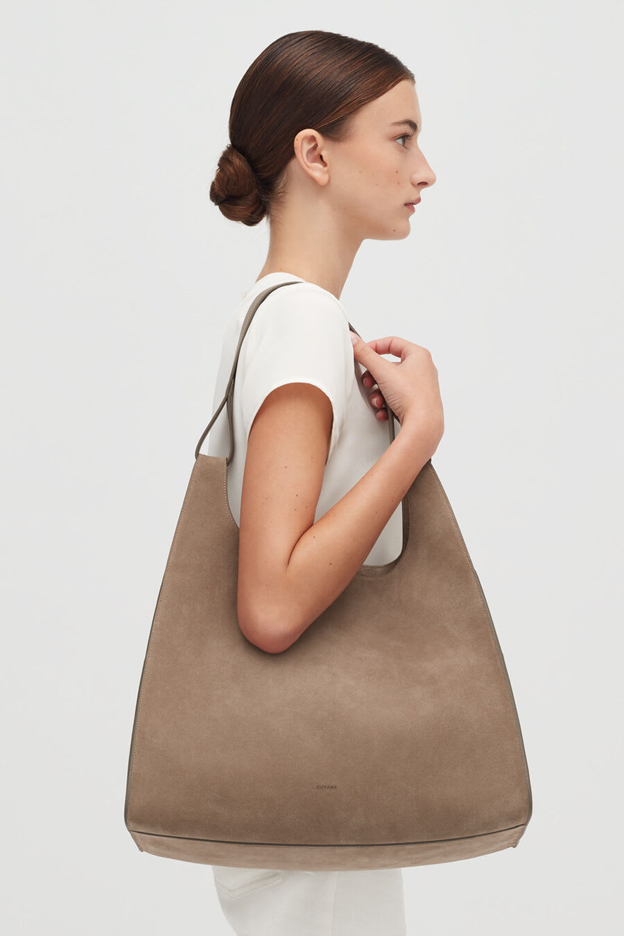 Cuyana Oversized Double Loop Bag - Neutrals Shoulder Bags