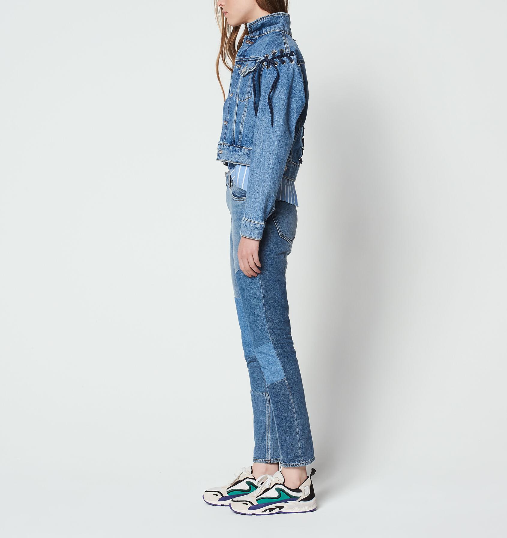 Denim jacket with lace-up details | Sandro | Sandro Secondhand Denim jacket with lace-up details | Sandro | Sandro Secondhand