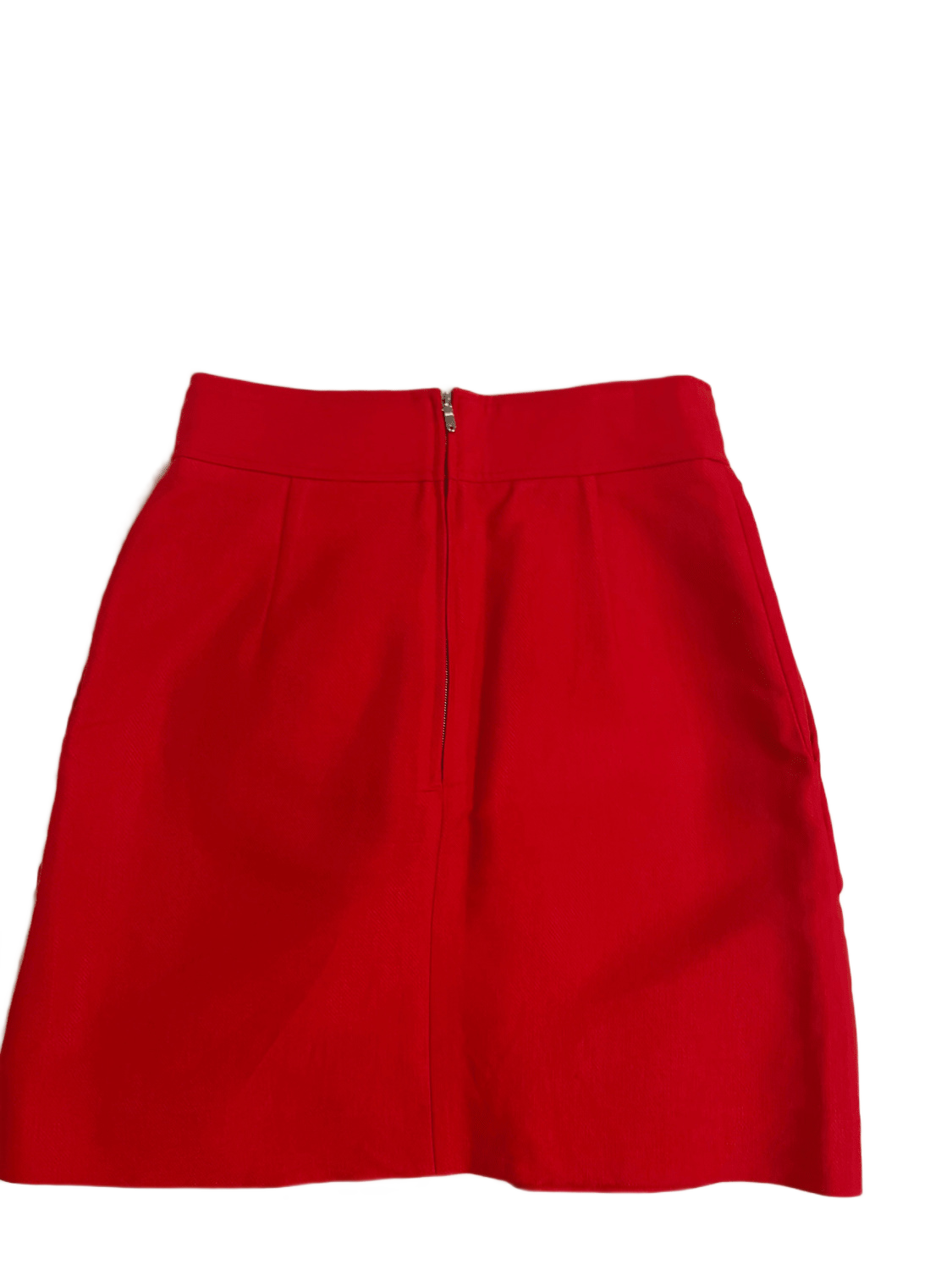 Cotton blend skirt with ruffled pockets | Sandro | Sandro