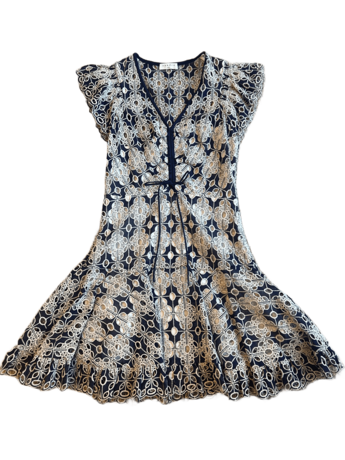 Sandro broderie anglaise clearance dress