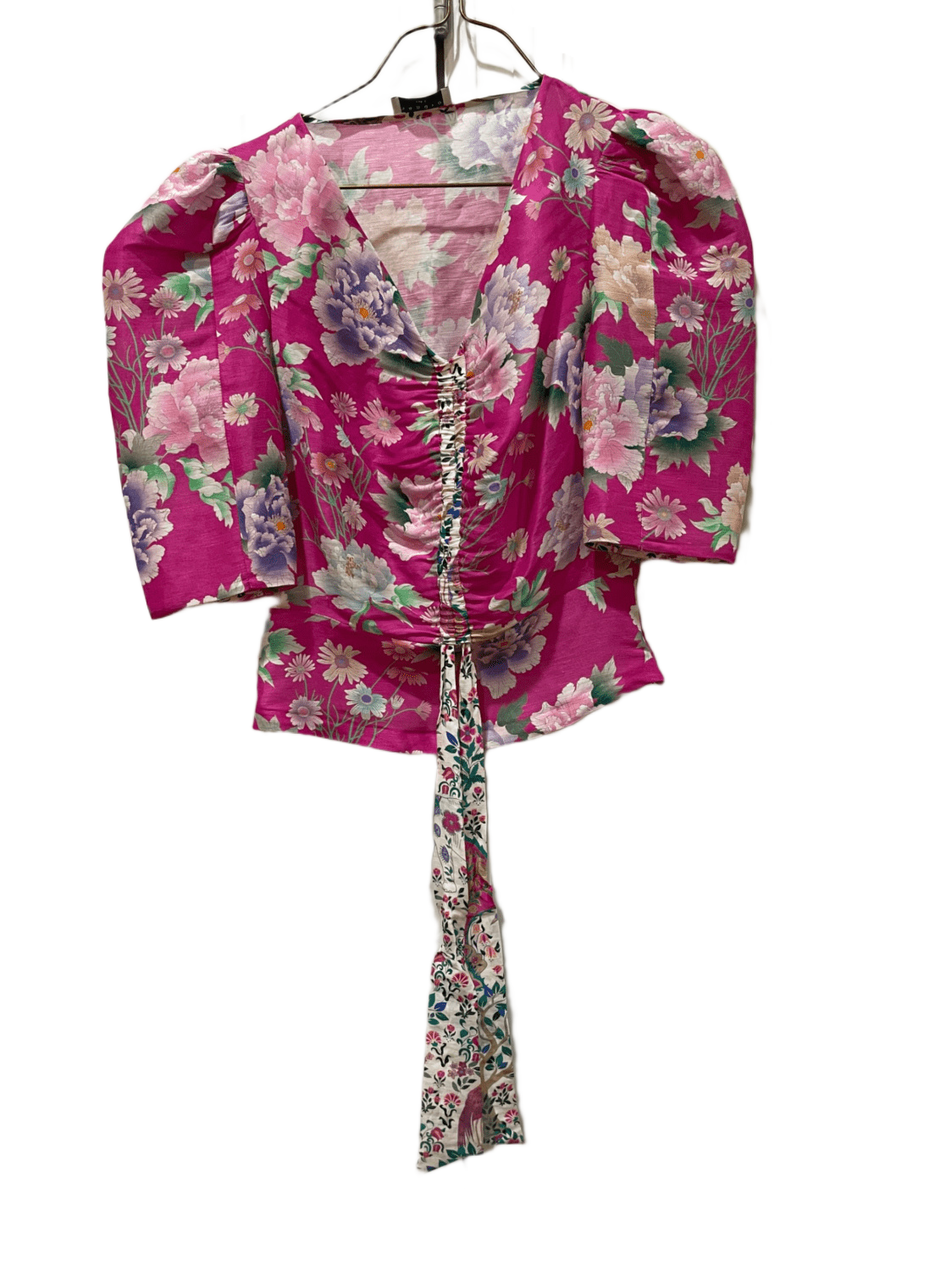 独特な店 top printed silk and Linen | Secondhand Sandro | Sandro トレーナー+スウェット