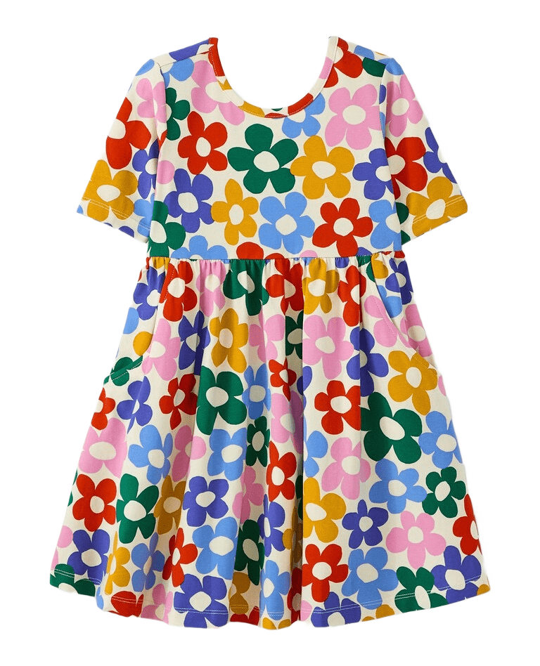 daisy print skater dress Hanna Andersson | Print Skater Dress with Pockets