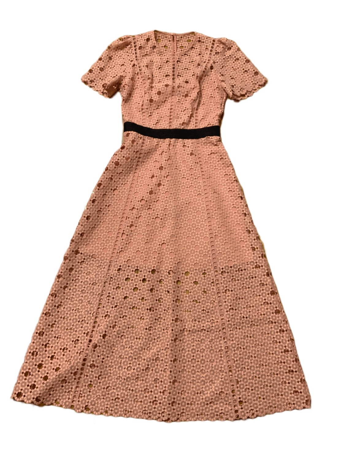 【海外限定】Sandroスカート☆Floral-Pattern Tiered-Hem Lace M Long floral lace dress | Sandro | Sandro Secondhand