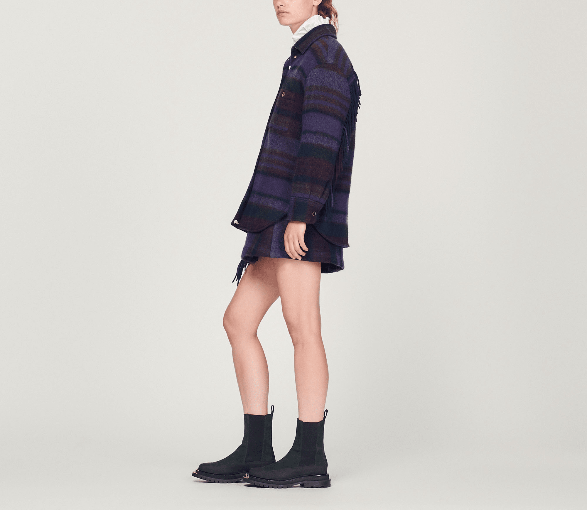 シャツ IONSEOUL Like Check Overshirt 4JH078 Our Legacy - Work Shop Shirt Overdyed Black Check