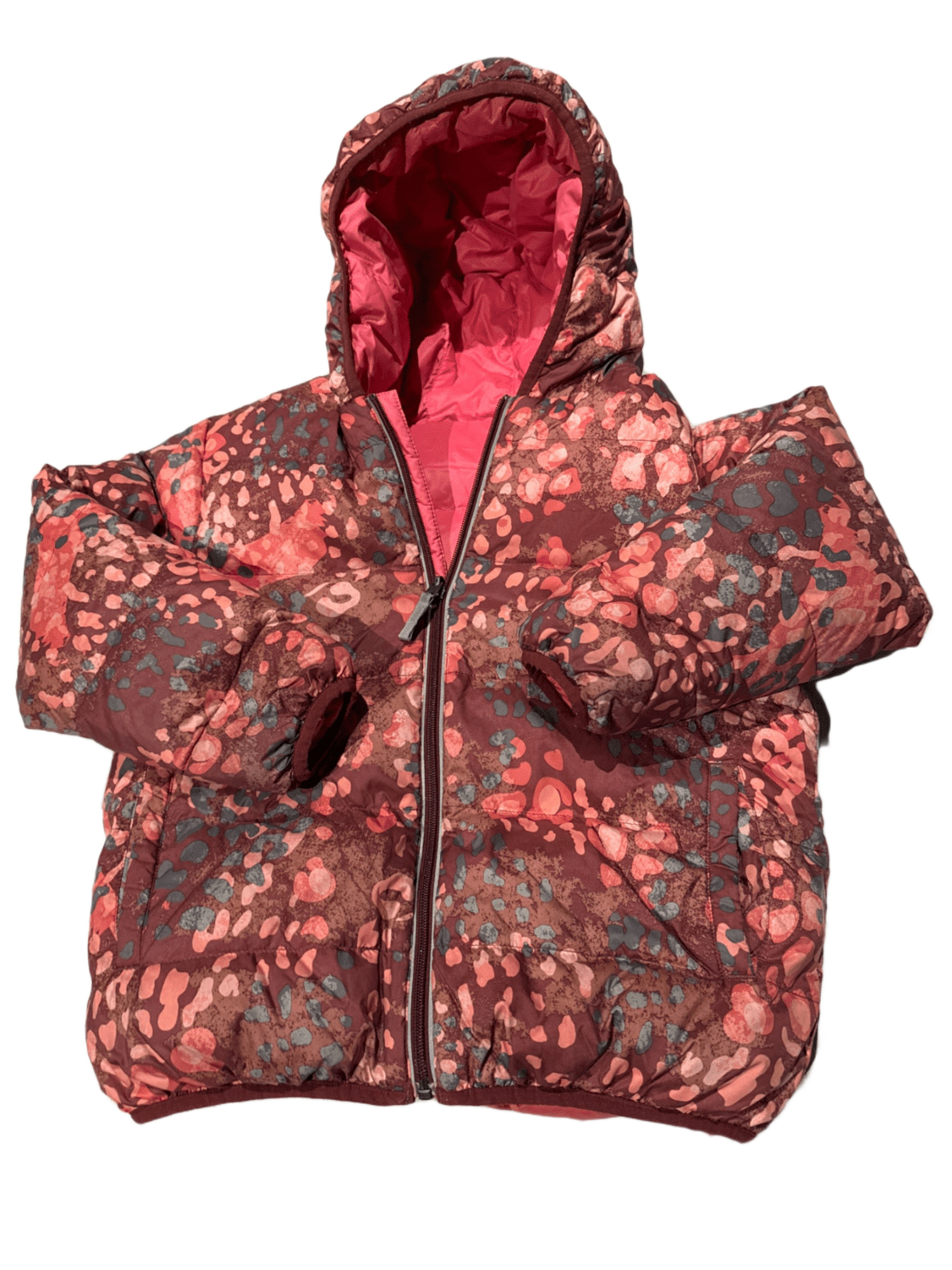 Manteau D'hiver Enfant Hanna Andersson Taille 110/5 Rouge Multi Floral Occasion Très Bon état