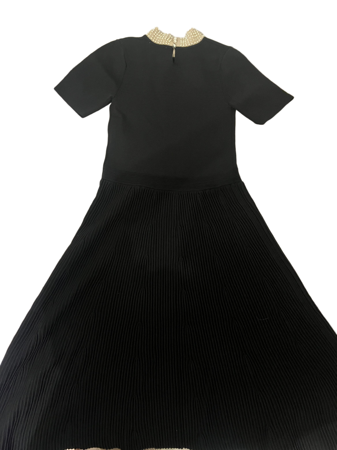Short knit dress with jewelled collar | Sandro | Sandro