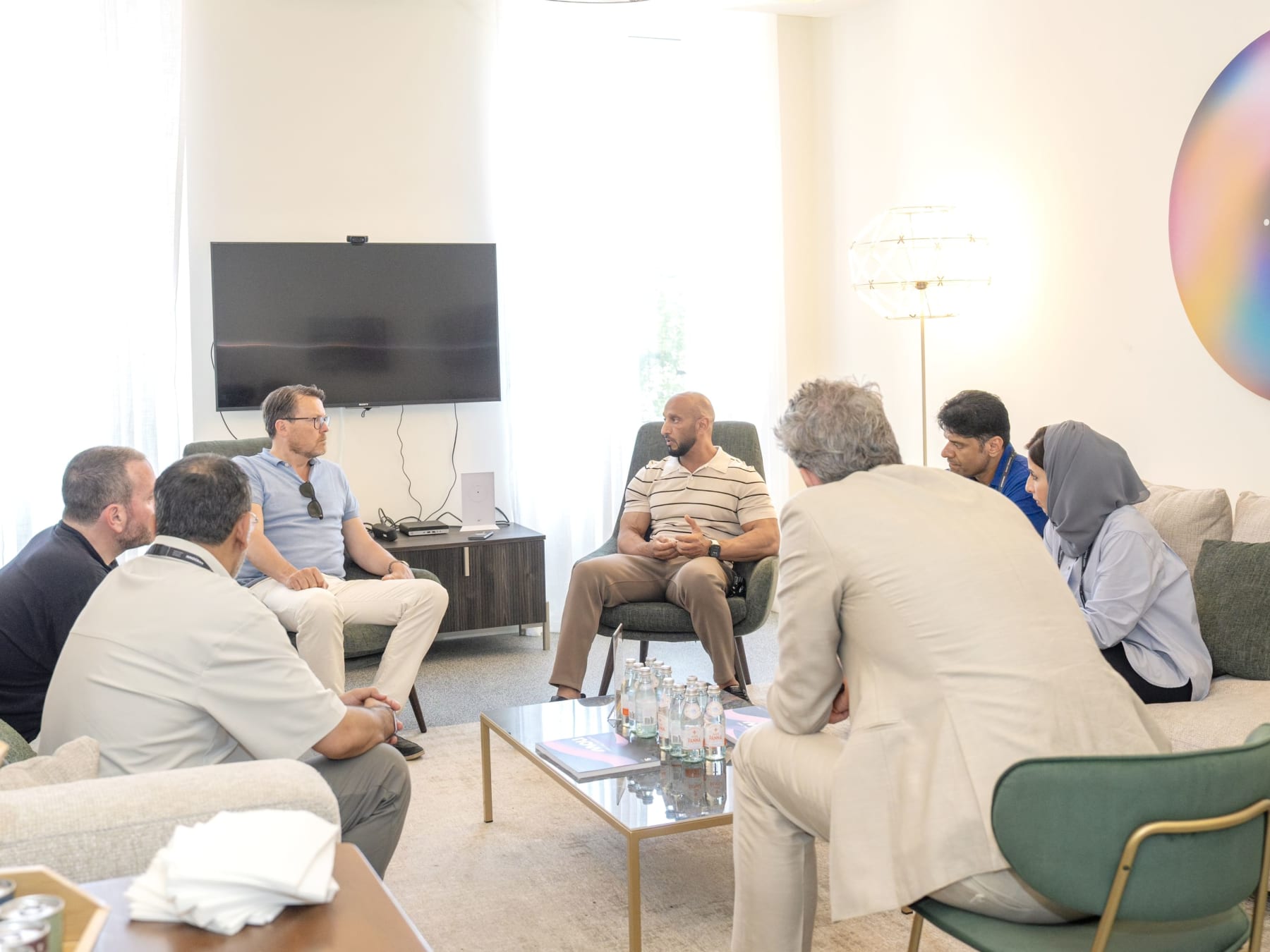 Abdulla Al Hamed meets Prince of Netherlands, Cannes official ahead of BRIDGE Summit in Abu Dhabi