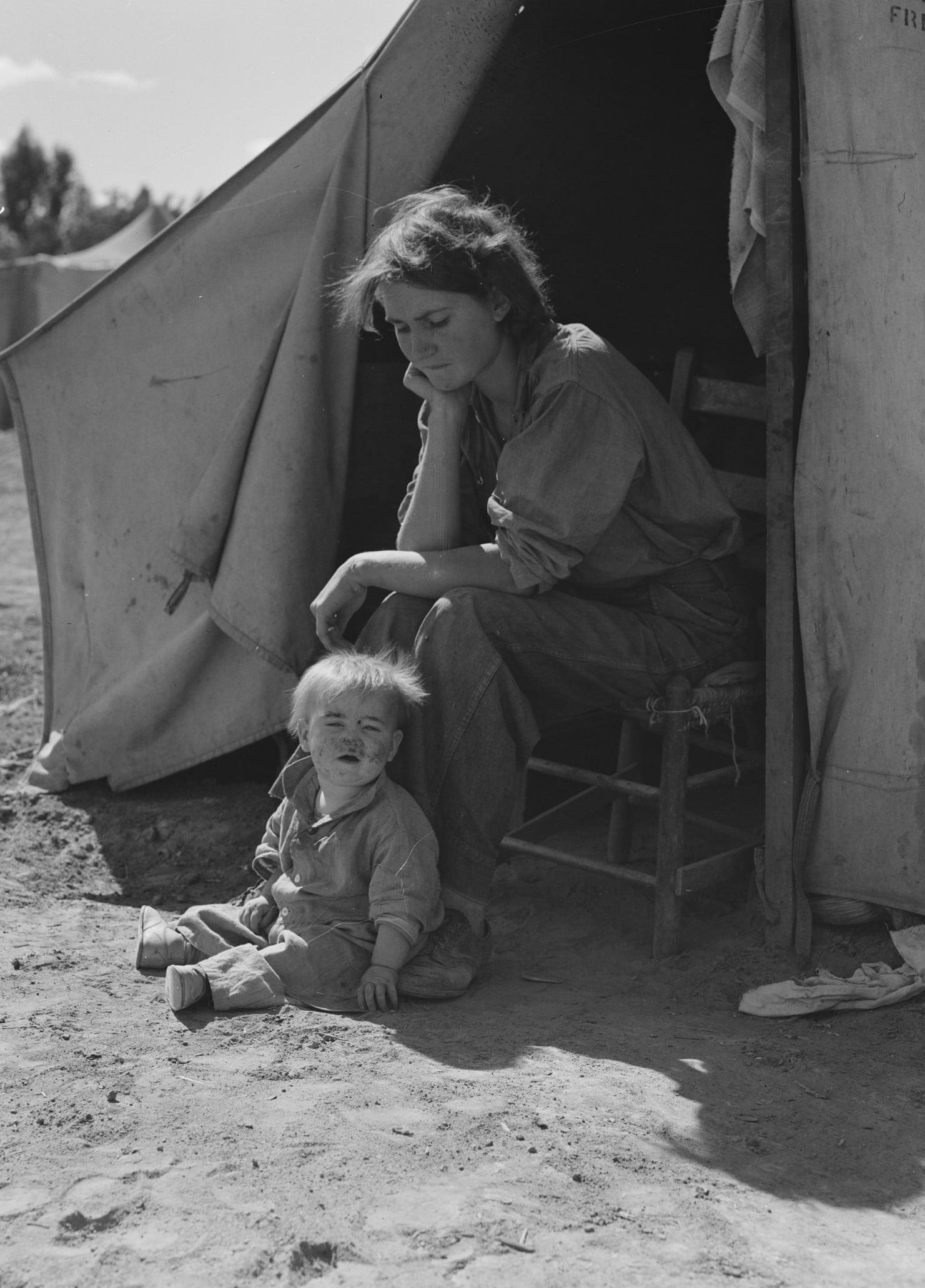 Eighteen Year-Old Mother from Oklahoma, Now a California Migrant