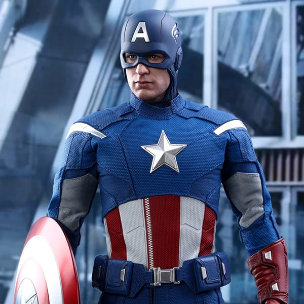 Captain America The Avengers 2012 Chris Evan Blue Faux Leather Jacket areena design