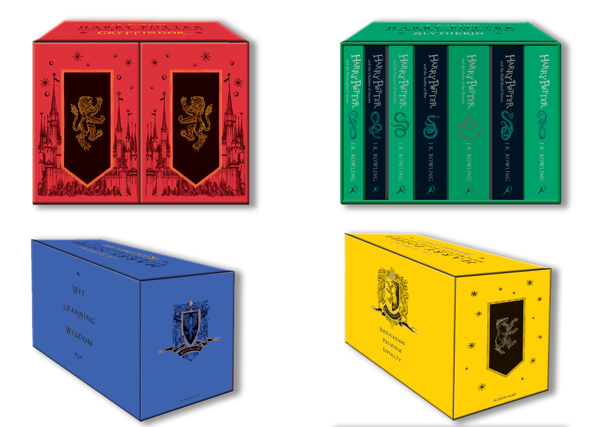 Harry Potter Hogwarts House Editions Box Set - Arena Illustration