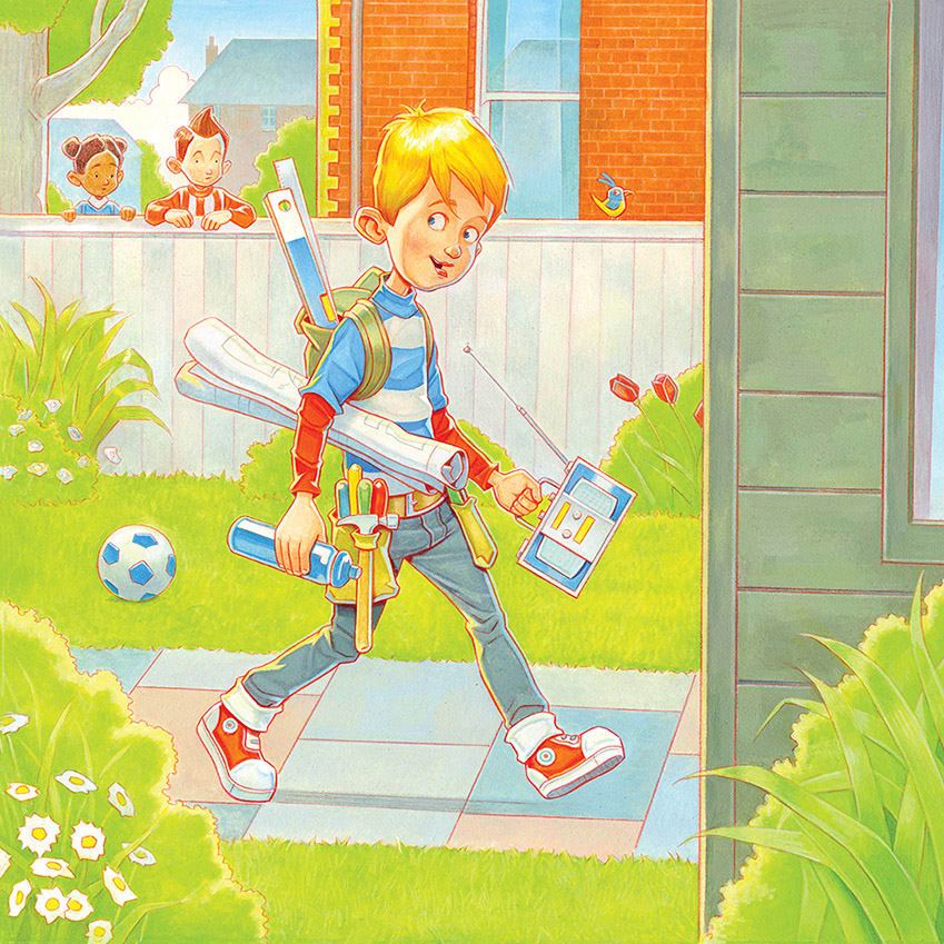 Billy Builds Something Big - Arena Illustration Billy Builds Something Big - Arena Illustration
