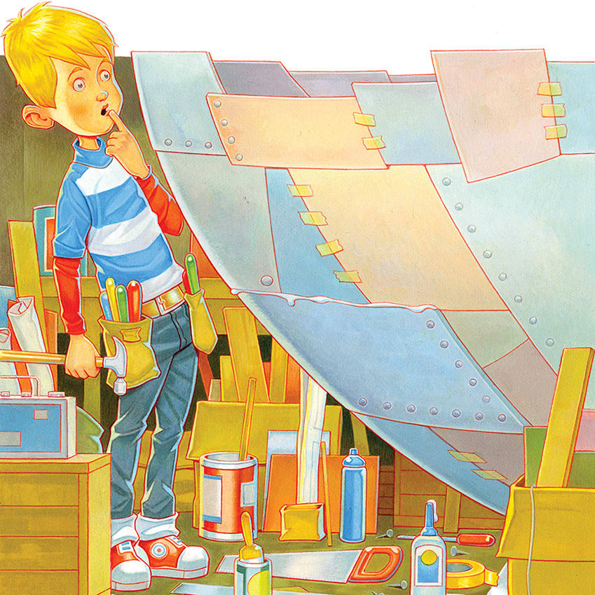 Billy Builds Something Big - Arena Illustration Billy Builds Something Big - Arena Illustration