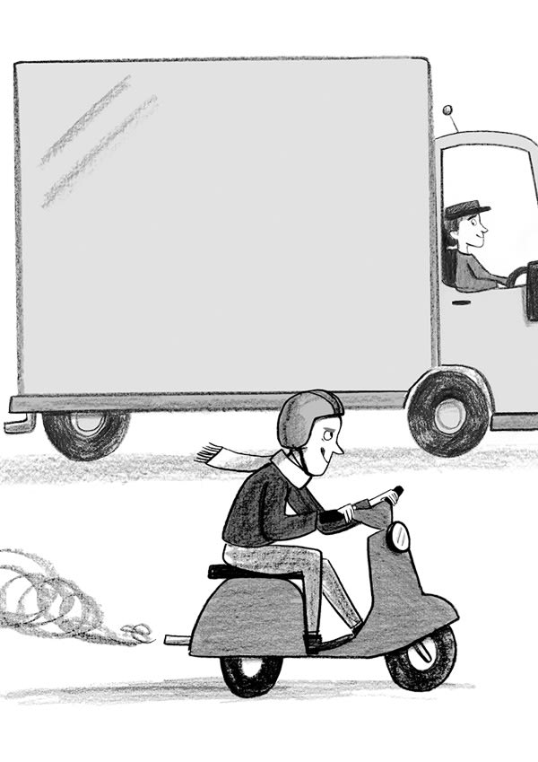 What Goes Up White & Comes Down Yellow? Arena Illustration