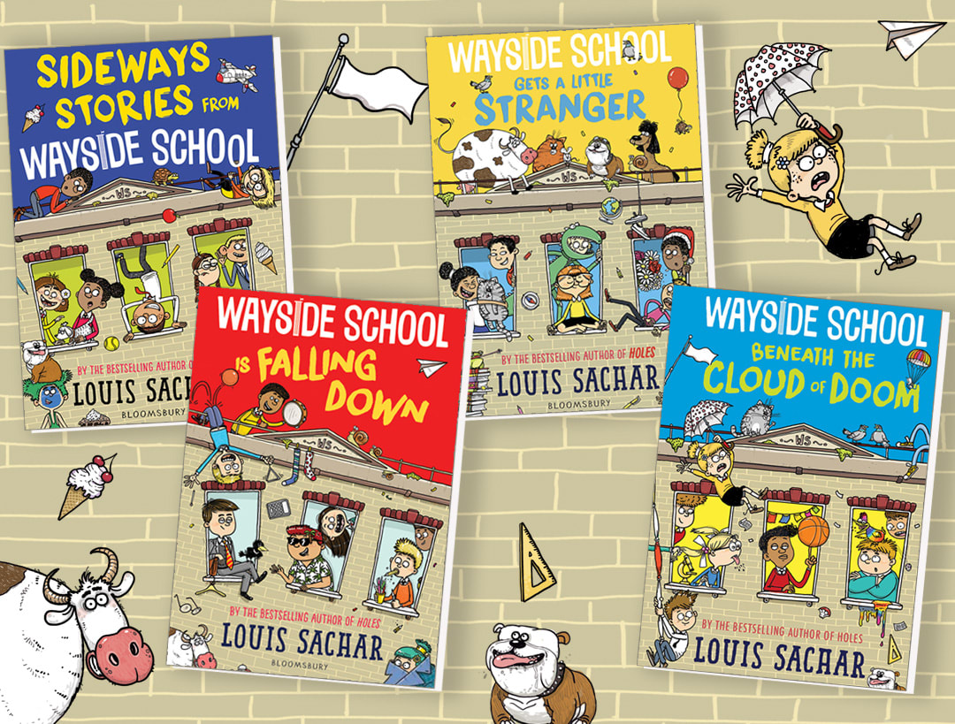 The Wayside School 4-Book Box Set: Sideways Stories from Wayside School, Wayside  School Is Falling Down, Wayside School Gets a Little Stranger, Wayside  School Beneath the Cloud of Doom by Louis Sachar