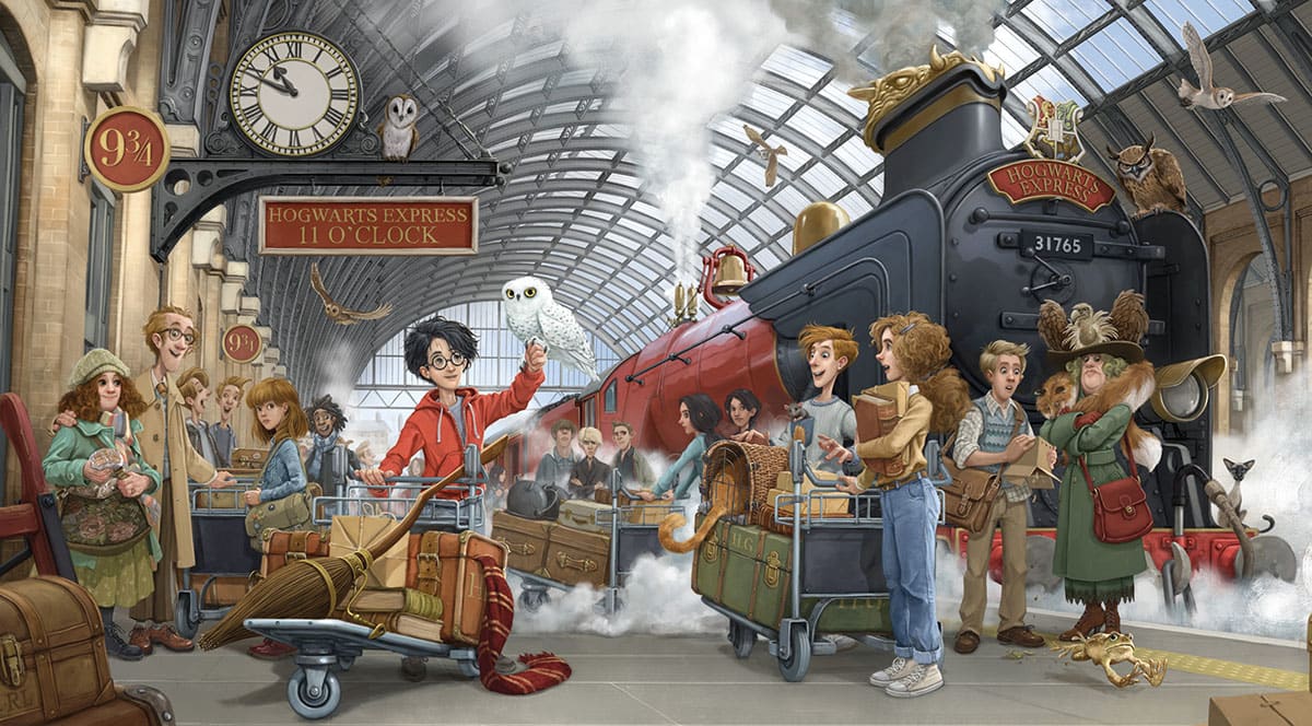 Jonny Duddle illustrates the new Harry Potter Book Day Arena Illustration