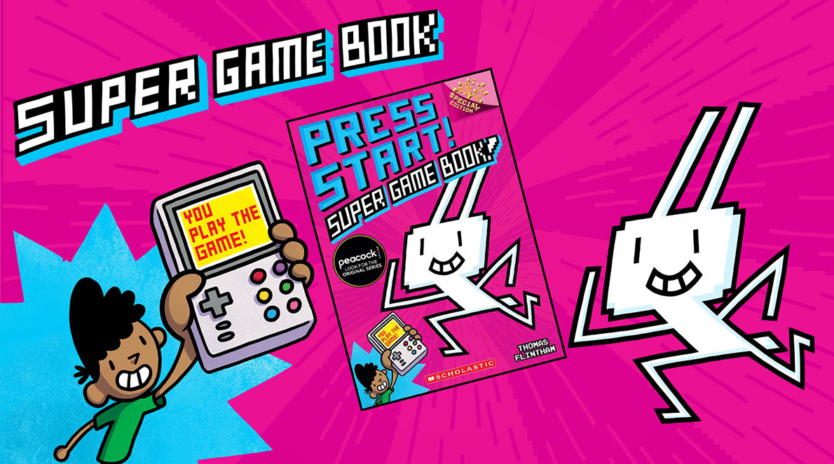 Thomas Flintham: PRESS START! SUPER GAME BOOK! - Arena Illustration