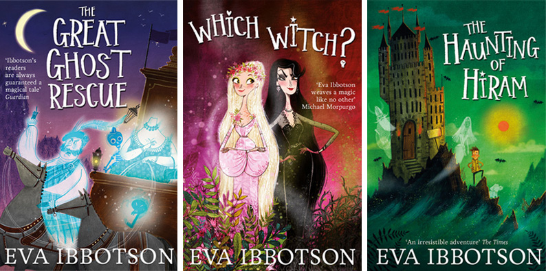 Eva Ibbotson cover illustrations and lettering by Alex T Smith