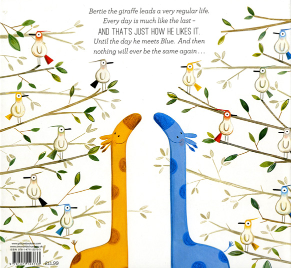 Back Cover of Blue and Bertie by Kristyna Litten