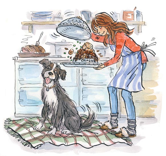 Mindy and Crusoe for Sunday Express by Sue Hellard