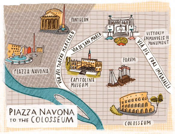 Kristyna Litten Rome Map