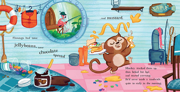 Emily Fox Monkey's Sandwich Picture Book  by Michelle Robinson