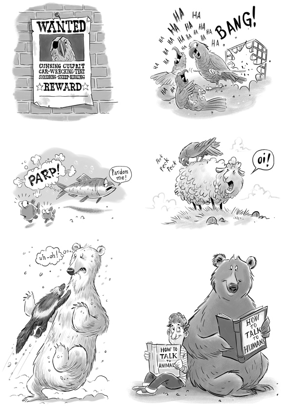 Animals Behaving Badly illustrated by Adam Stower