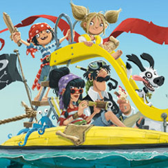 The Pirates of Scurvy Sands by Jonny Duddle - Arena Illustration