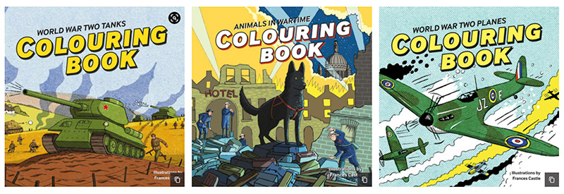 Imperial War Museum colouring books