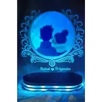 Personalized Couple Name 3D Illusion LED Acrylic Night Lamp For Home Decor