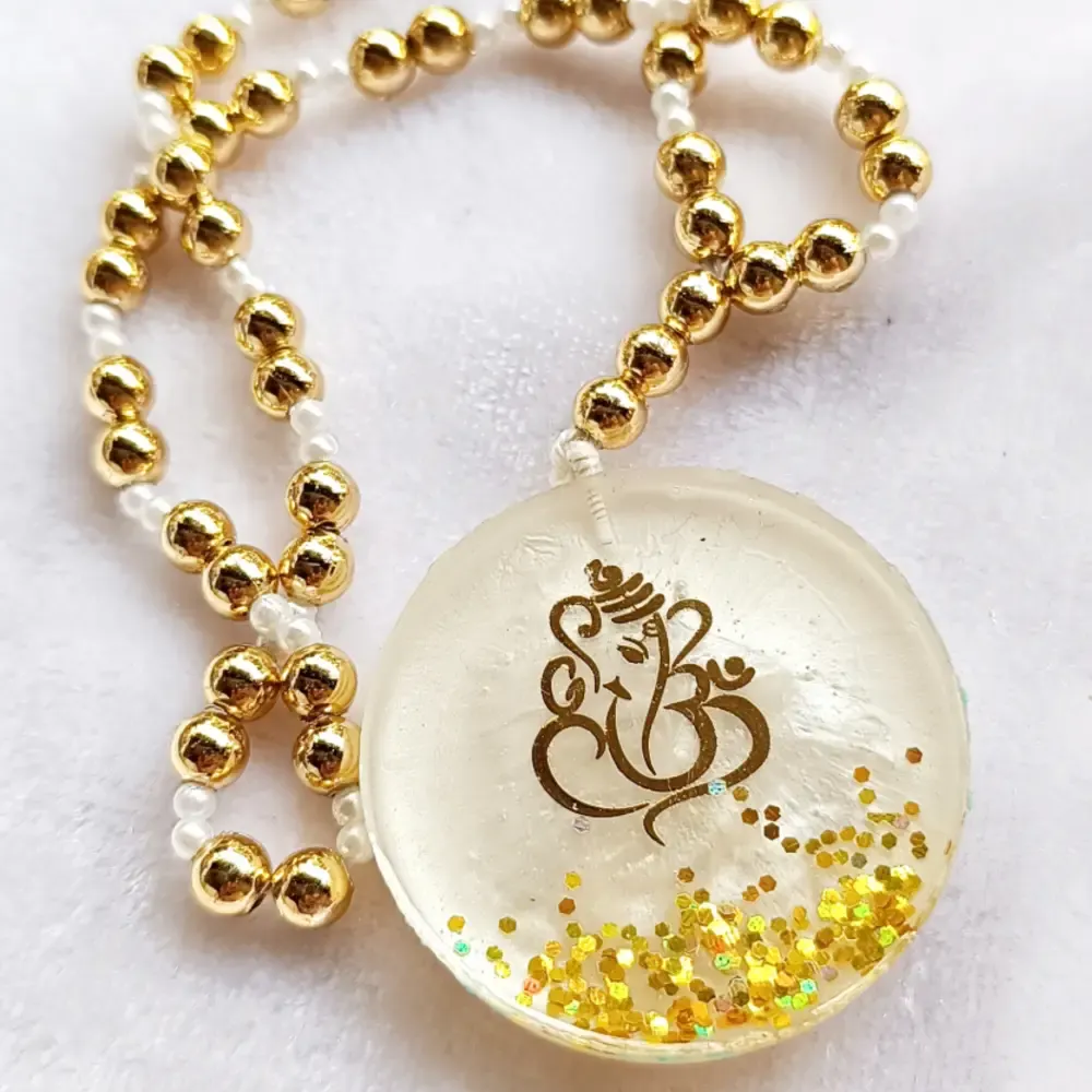 Ganesha Car Hanging Ornament Resin, Handmade Decor for Home Decorations and Gifts