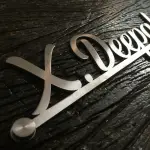 Custom Stainless Steel Name Plate, SS 304 Grade, Matte Brush Finish, 14 x 4 Inches, Personalised Home Door Sign