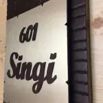 Wooden House Name Plate with Gold Brush Finish ACP, 38 x 25 cm