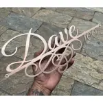 Custom Name Plate SS 304 Rose Gold Finish 16x8 Inch