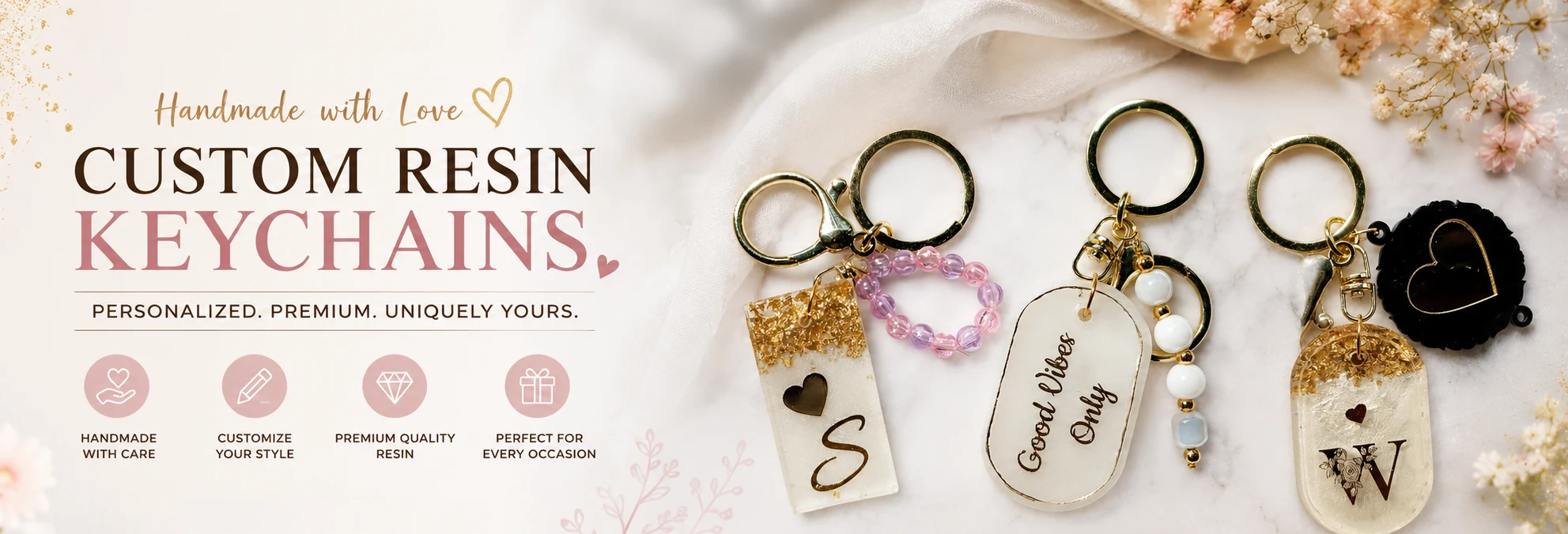 Handmade Premium Resin Keychains