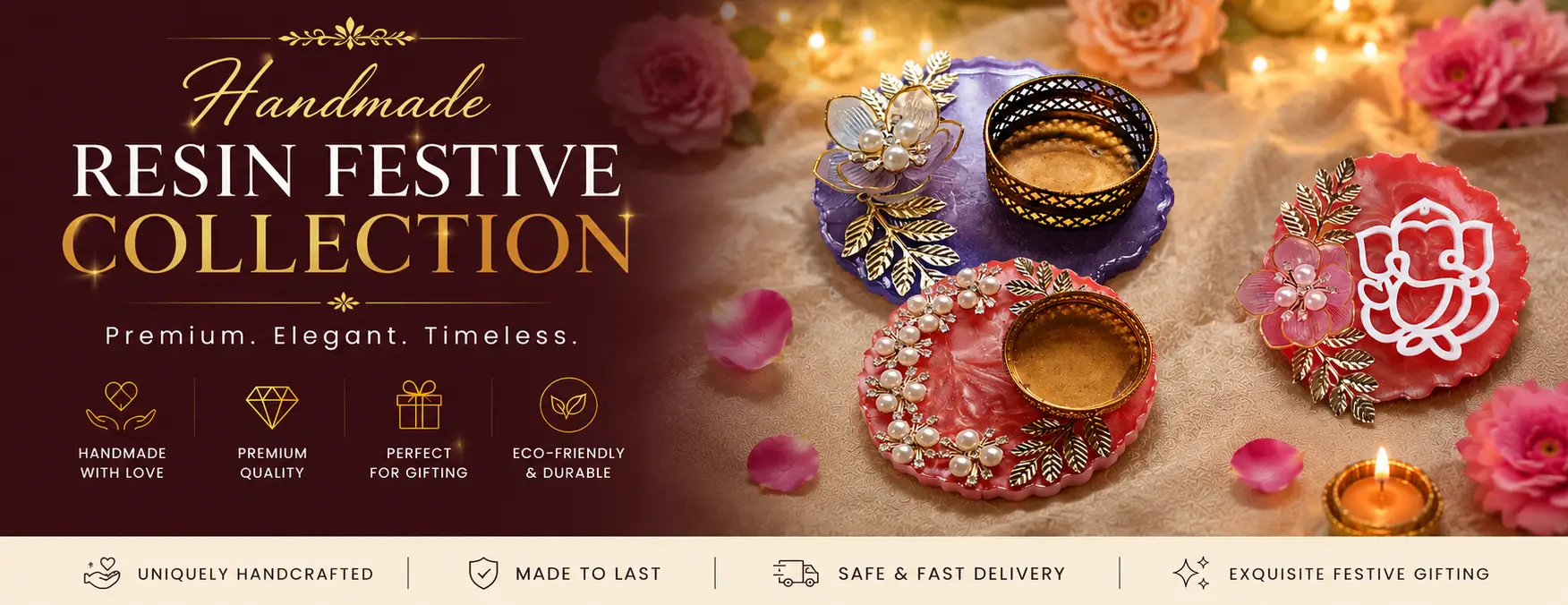 Handmade Premium Resin Festive Collection