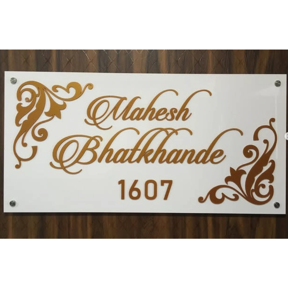 Acrylic name plate customer reference