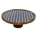 Handcrafted Mango Wood Cake Stand, Decorative Inlay Dessert & Cupcake Stand for Birthday Cake Table - Image 6