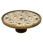 Handcrafted Mango Wood Cake Stand, Decorative Inlay Dessert & Cupcake Stand for Birthday Cake Table - Image 7
