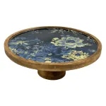 Handcrafted Mango Wood Cake Stand, Decorative Inlay Dessert & Cupcake Stand for Birthday Cake Table - Image 8