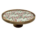 Handcrafted Mango Wood Cake Stand, Decorative Inlay Dessert & Cupcake Stand for Birthday Cake Table - Image 17