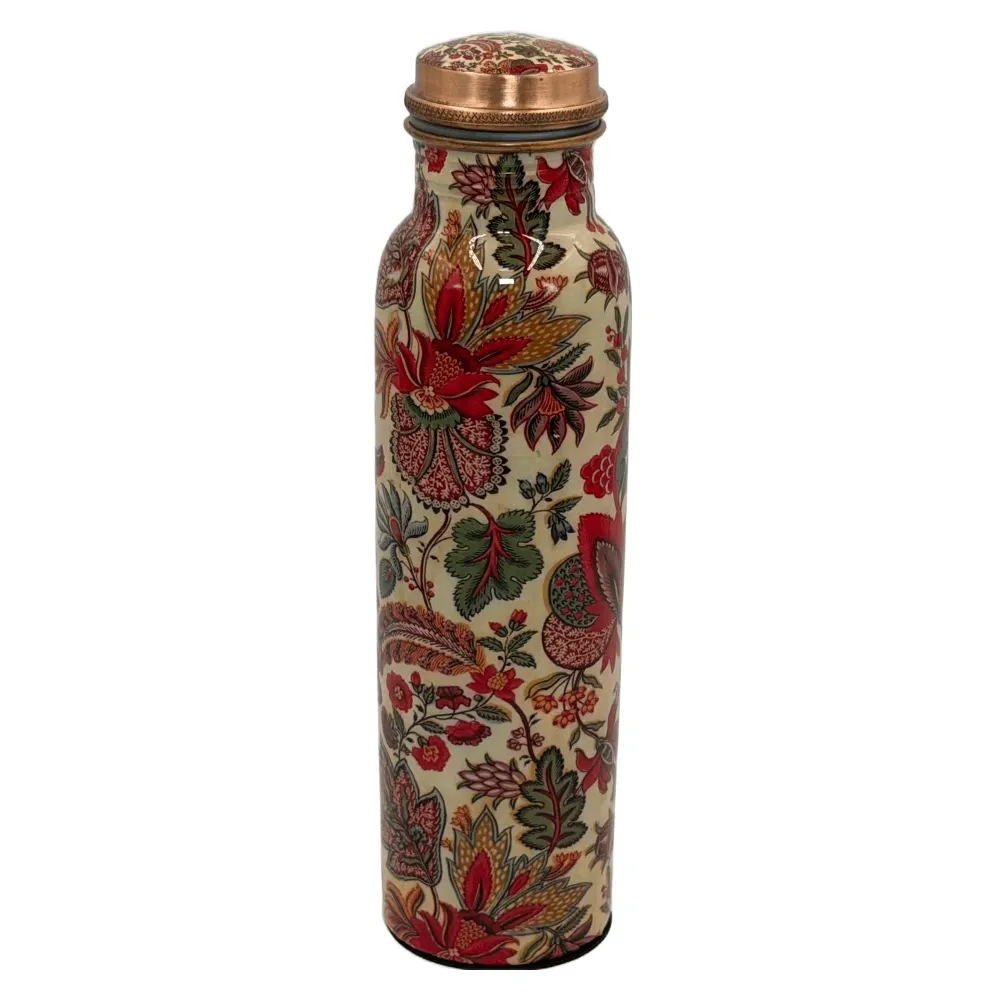 Premium Printed Copper Bottle for Daily Use & Health Benefits