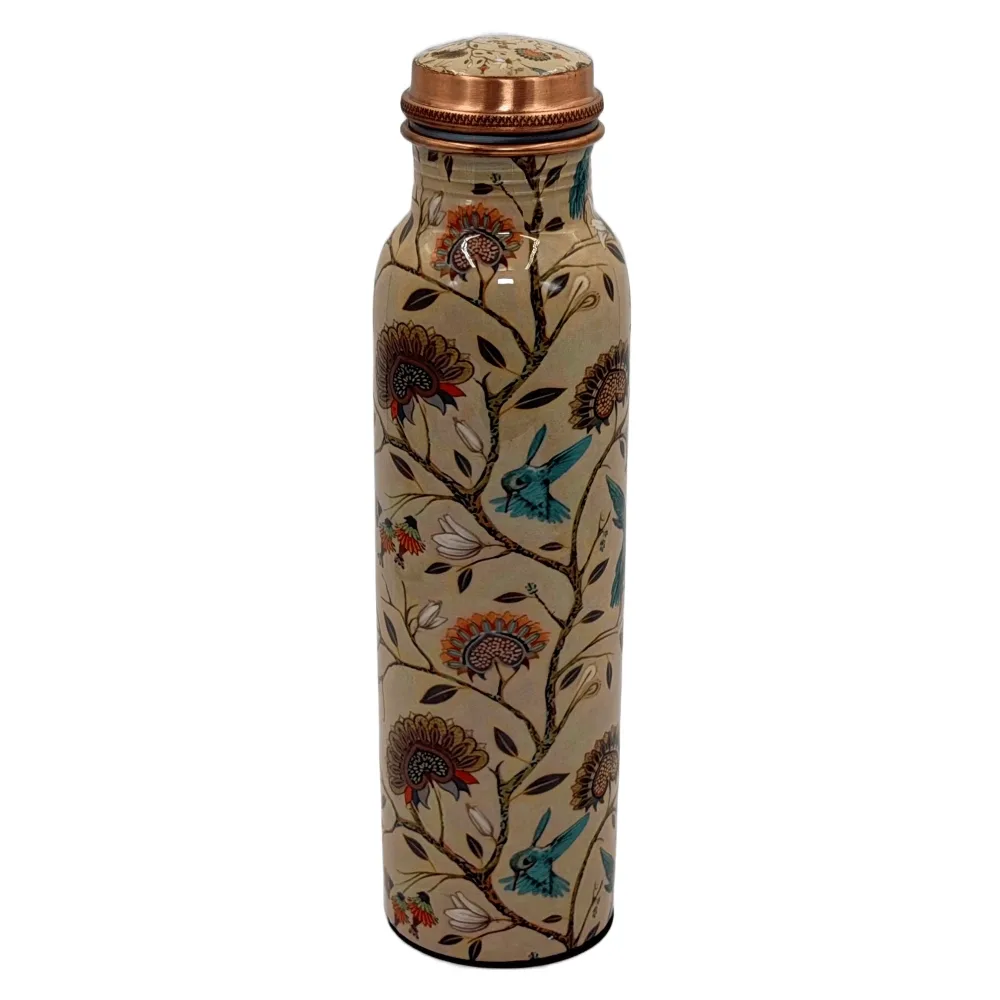 Premium Printed Copper Bottle for Daily Use & Health Benefits