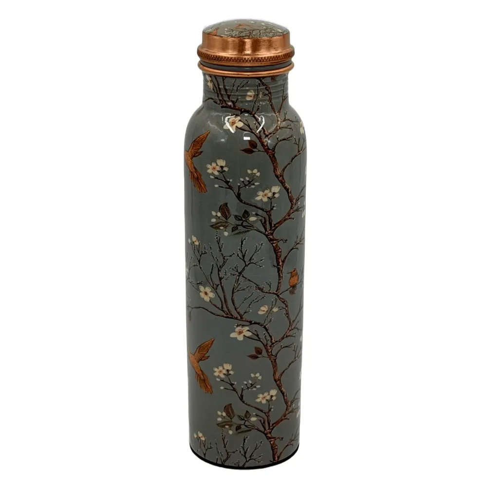 Premium Printed Copper Bottle for Daily Use & Health Benefits