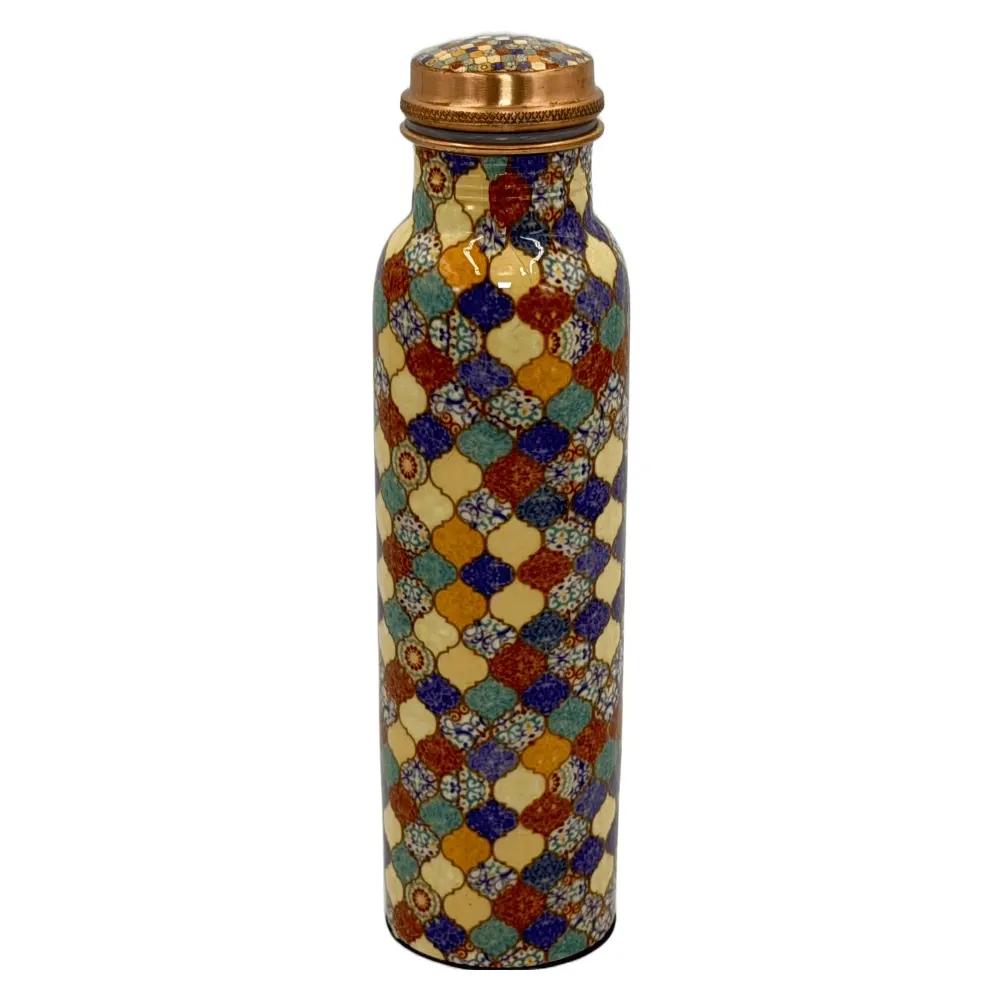 Premium Printed Copper Bottle for Daily Use & Health Benefits